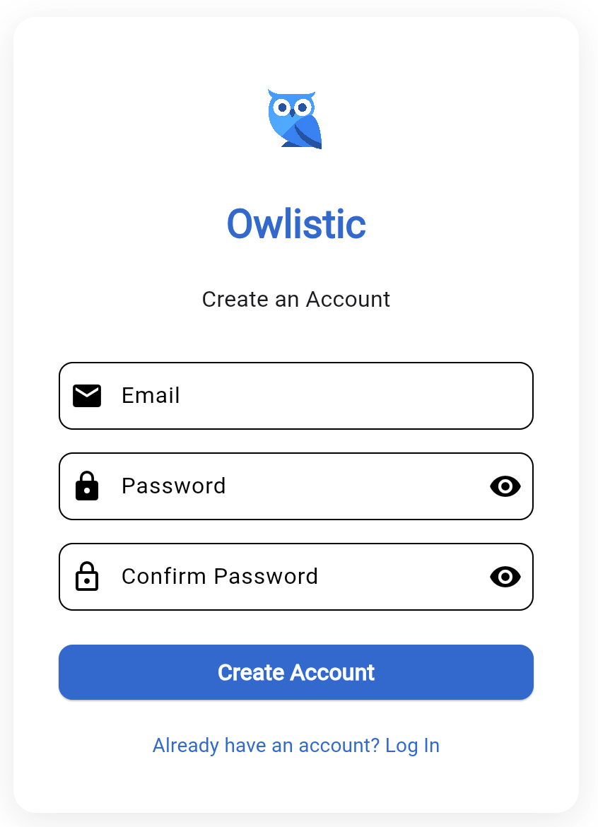Register screen