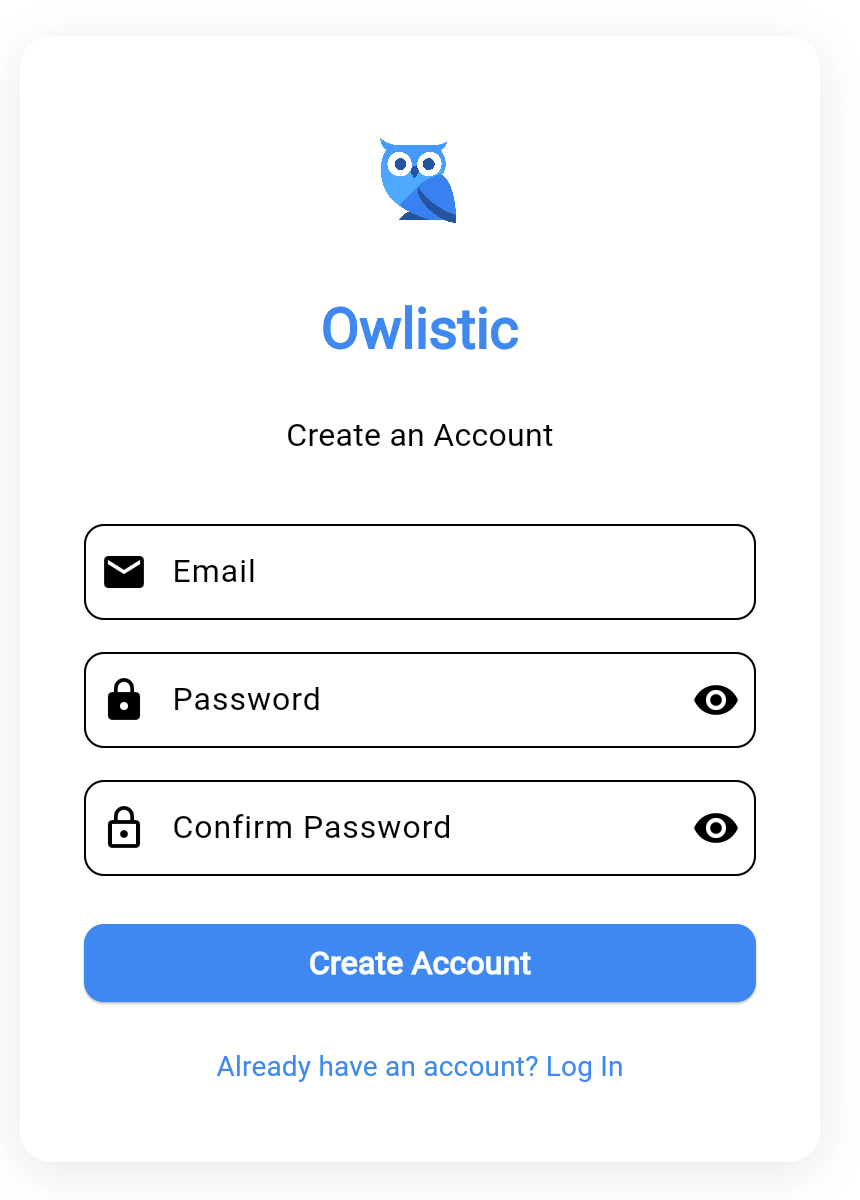 Register screen